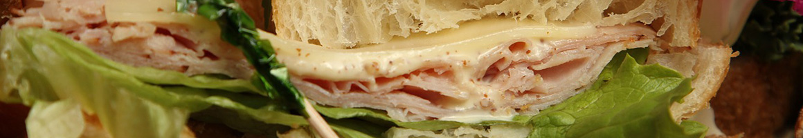 Eating Barbeque Deli Sandwich at Sam's Texas Sub Shop restaurant in Norfolk, VA.